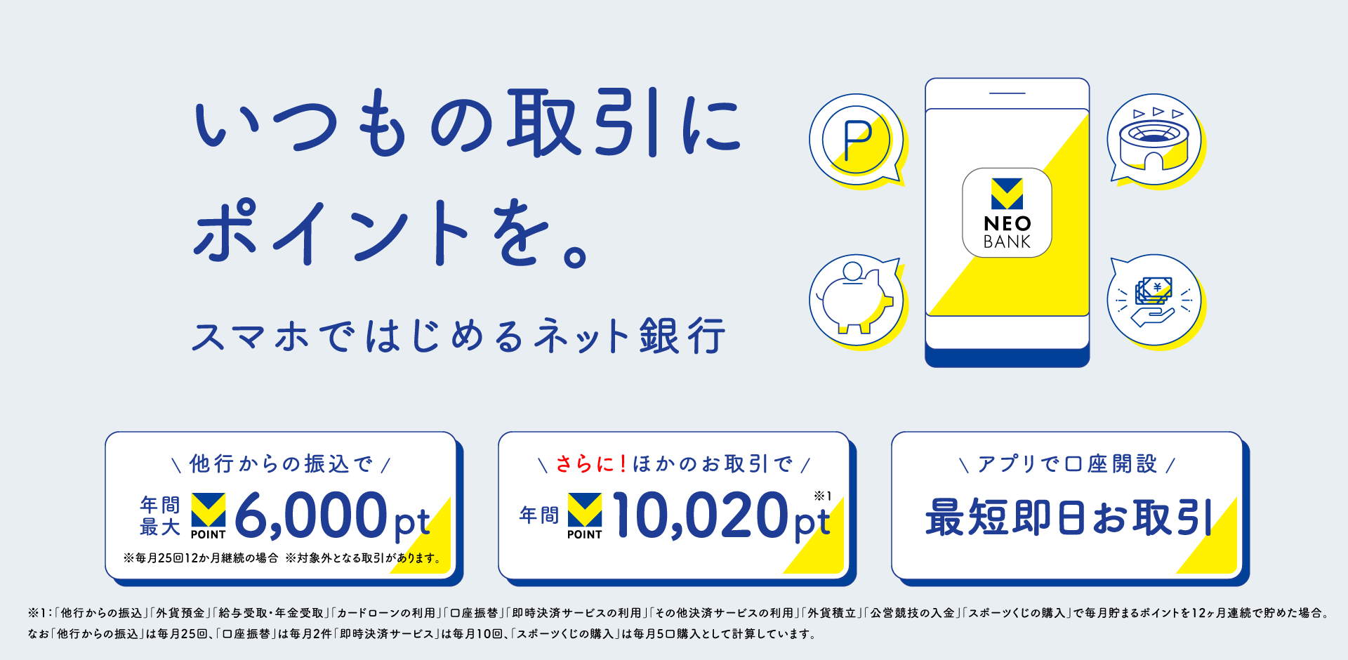 V NEOBANKをはじめよう Vポイントが貯まる使える銀行口座
